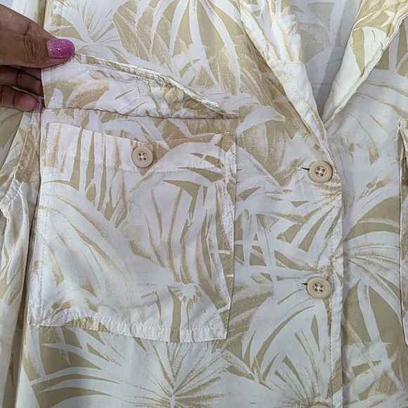 Anine Bing Austin Shirt Hawaiian Print Top Button Up Blouse Size Medium - Picture 6 of 9